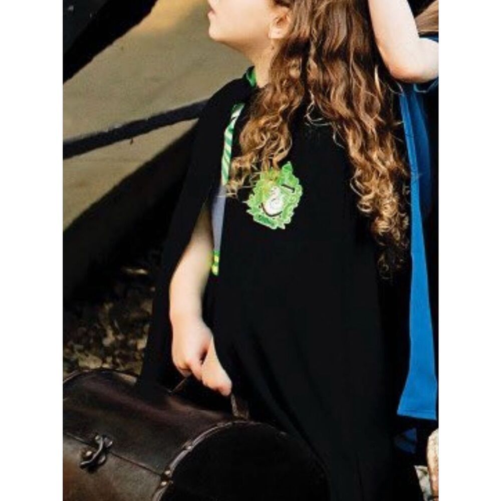 Taylor Joelle Harry Potter Slytherin House Cape Set Sz 6 - Picture 2 of 7